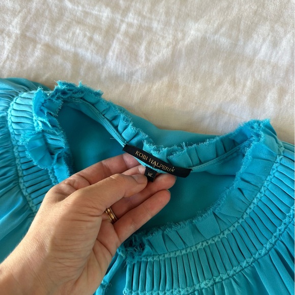 KOBI HALPERIN Silk Blouse Size Medium - Picture 6 of 9